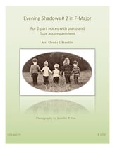 Evening Shadows # 2 in F-Major Two-Part choral sheet music cover